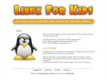 Tablet Screenshot of linux-for-kids.de
